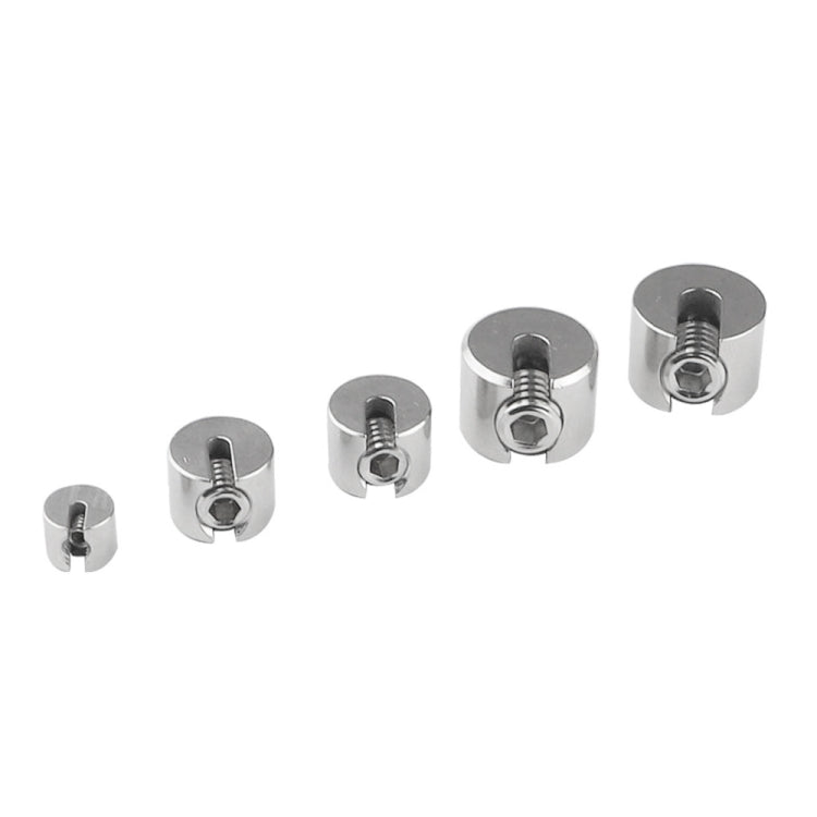316 Stainless Steel Garden Wire Rope Fixed Clip, 2 PCS M4x2, 2 PCS M8x3, 2 PCS M8x4, 2 PCS M10x5, 2 PCS M10x6