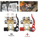 1 Pair Car Battery Terminals Quick Disconnect Cables Connectors, with L Wrench + 40A Terminal + Insulation Pad, with L Wrench + 40A Terminal + Insulation Pad