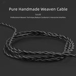 CVJ V2 1.25m Oxygen-free Copper Original 3.5mm Elbow Earphone Cable, 0.75mm No Mic, 0.78mm No Mic, 0.75mm with Mic, 0.78mm with Mic