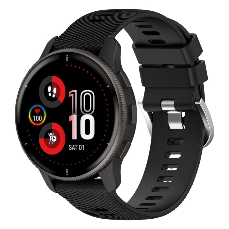 20mm Cross Textured Silicone Watch Band, For Garmin Venu 2Plus