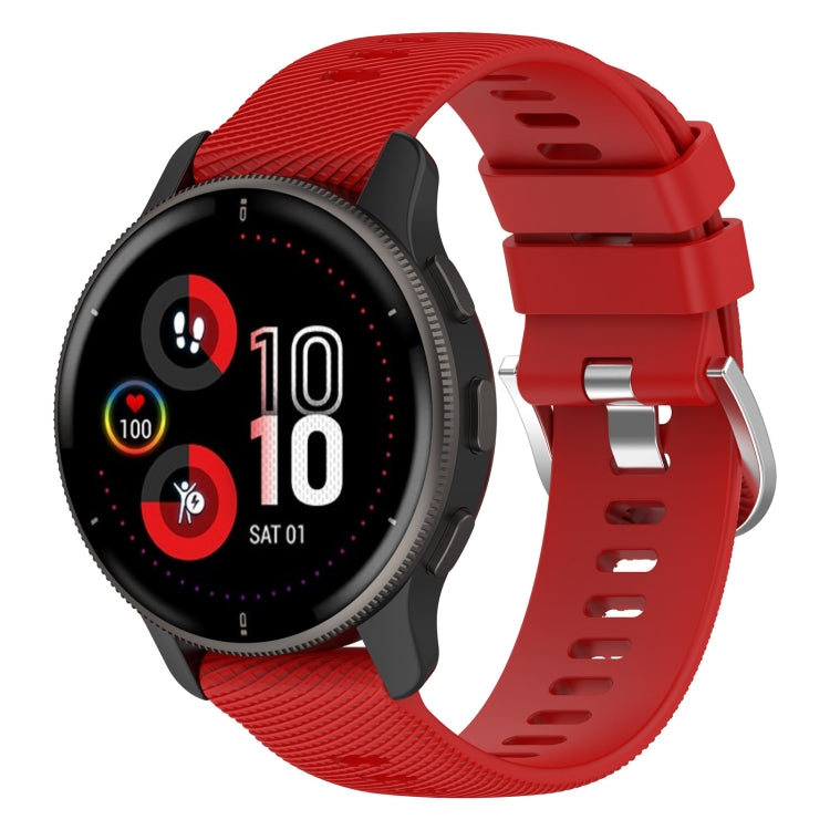 20mm Cross Textured Silicone Watch Band, For Garmin Venu 2Plus