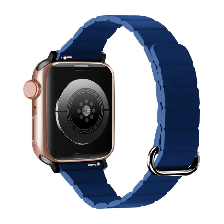 Reverse Buckle Magnetic Watch Band, For Apple Watch Series 8&7 45mm / SE 2&6&SE&5&4 44mm, For Apple Watch Series 8&7 41mm / SE 2&6&SE&5&4 40mm