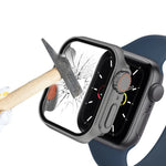 For Apple Watch Series 9 / 8 / 7 45mm Film PC Watch Case with Detachable Button, For Apple Watch Series 9 / 8 / 7 45mm