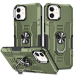 Ring Holder Armor Hybrid Phone Case, For iPhone 11, For iPhone 11 Pro, For iPhone 11 Pro Max, For iPhone 13 Pro