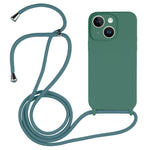 Crossbody Lanyard Liquid Silicone Case, For iPhone 14, For iPhone 14 Plus, For iPhone 14 Pro