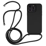 Crossbody Lanyard Liquid Silicone Case, For iPhone 14, For iPhone 14 Plus, For iPhone 14 Pro