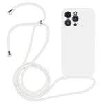 Crossbody Lanyard Liquid Silicone Case, For iPhone 14, For iPhone 14 Plus, For iPhone 14 Pro