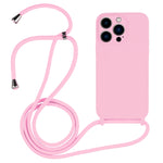 Crossbody Lanyard Liquid Silicone Case, For iPhone 13 Pro Max, For iPhone 12, For iPhone 12 Pro