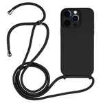 Crossbody Lanyard Liquid Silicone Case, For iPhone 13 Pro Max, For iPhone 12, For iPhone 12 Pro
