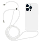 Crossbody Lanyard Liquid Silicone Case, For iPhone 13 Pro Max, For iPhone 12, For iPhone 12 Pro