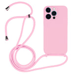 Crossbody Lanyard Liquid Silicone Case, For iPhone 13 Pro Max, For iPhone 12, For iPhone 12 Pro