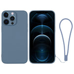 Silicone Phone Case with Wrist Strap, For iPhone 12 mini, For iPhone 12, For iPhone 12 Pro, For iPhone 12 Pro Max
