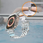 Glacier Transparent TPU Integrated Watch Band, For Apple Watch Ultra 49mm