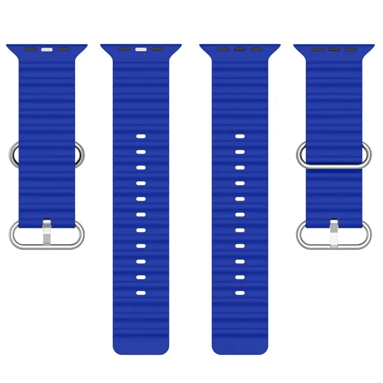 Ocean Silicone Watch Band, For Apple Watch Series 8&7 41mm, For Apple Watch Series 8&7 41mm / SE 2&6&SE&5&4 40mm