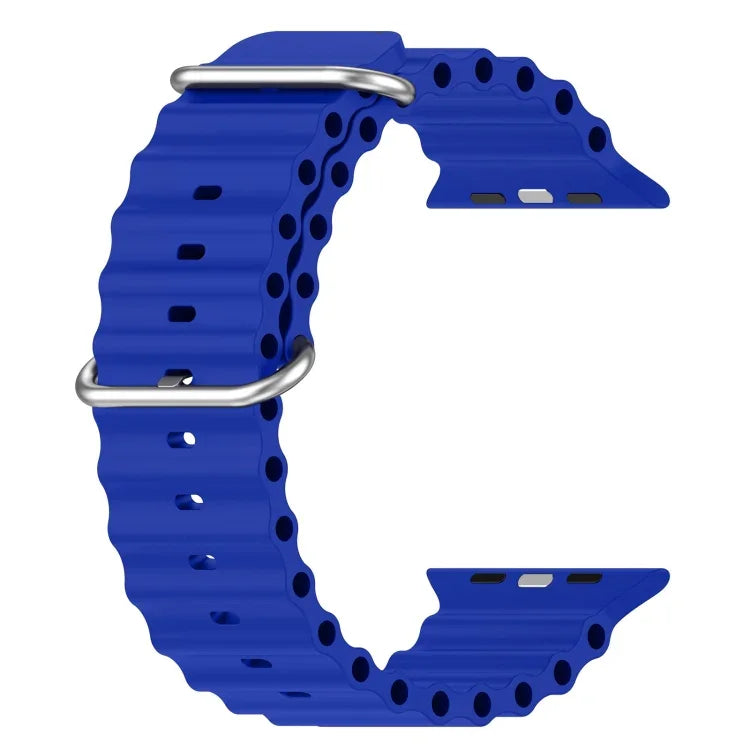 Ocean Silicone Watch Band, For Apple Watch Series 8&7 41mm, For Apple Watch Series 8&7 41mm / SE 2&6&SE&5&4 40mm
