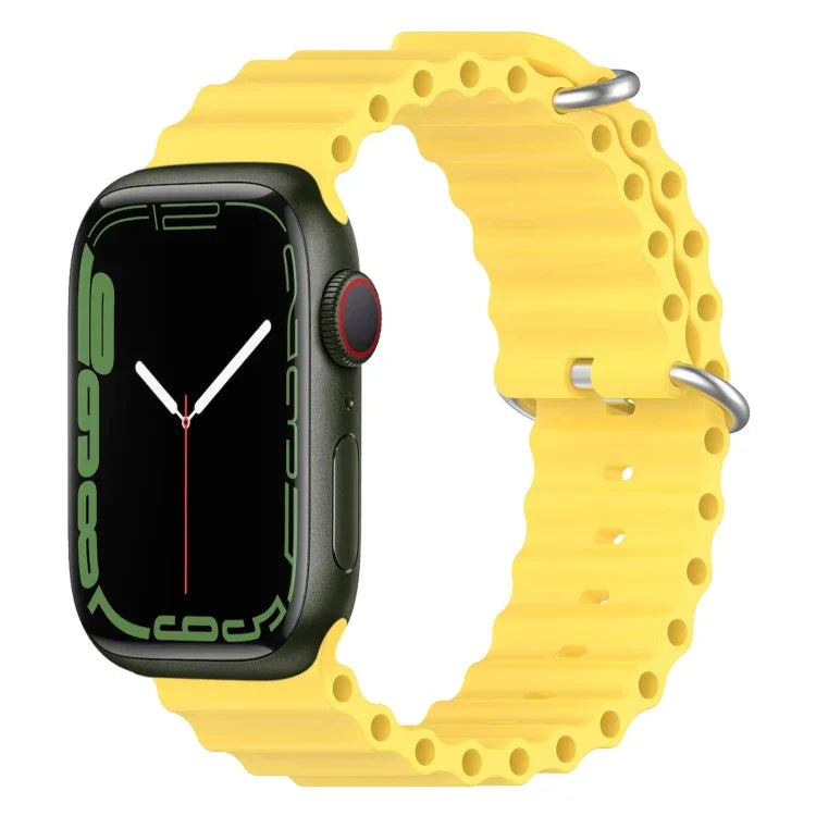 Ocean Silicone Watch Band, For Apple Watch Series 8&7 41mm, For Apple Watch Series 8&7 41mm / SE 2&6&SE&5&4 40mm