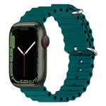 Ocean Silicone Watch Band, For Apple Watch Series 8&7 41mm, For Apple Watch Series 8&7 41mm / SE 2&6&SE&5&4 40mm