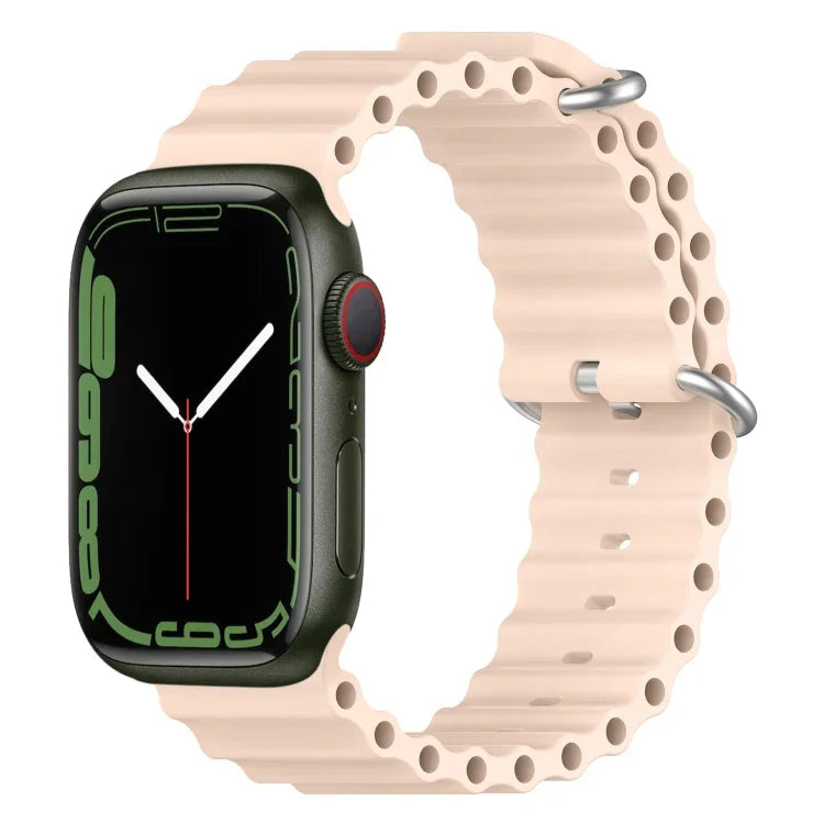 Ocean Silicone Watch Band, For Apple Watch Series 8&7 41mm, For Apple Watch Series 8&7 41mm / SE 2&6&SE&5&4 40mm