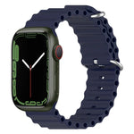 Ocean Silicone Watch Band, For Apple Watch Series 8&7 41mm, For Apple Watch Series 8&7 41mm / SE 2&6&SE&5&4 40mm