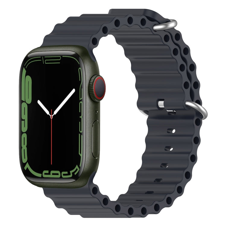 Ocean Silicone Watch Band, For Apple Watch Series 8&7 41mm, For Apple Watch Series 8&7 41mm / SE 2&6&SE&5&4 40mm
