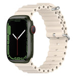 Ocean Silicone Watch Band, For Apple Watch Series 8&7 41mm, For Apple Watch Series 8&7 41mm / SE 2&6&SE&5&4 40mm