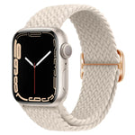Buckle Nylon Braided Watch Band, For Apple Watch Series 8&7 41mm / SE 2&6&SE&5&4 40mm / 3&2&1 38mm, For Apple Watch Series 8&7 41mm / SE 2
