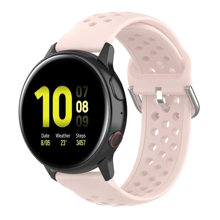20mm Clasp Solid Color Sport Wrist Strap Watchband, For Huawei Watch GT2 42MM, For Galaxy Watch Active2 / Active