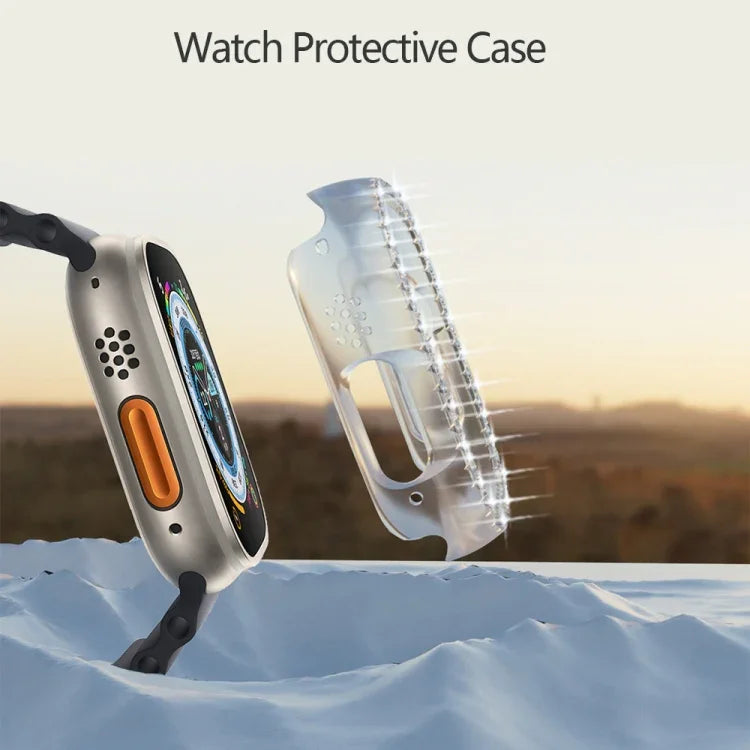 Diamond Hollow PC Watch Case, For Apple Watch Ultra 3 / 2 / 1 49mm