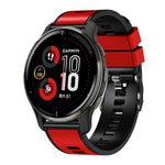 Plain Weave Two-color Silicone Watch Band, For Samsung Galaxy Watch 5 40mm / 44mm