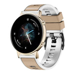 Plain Weave Two-color Silicone Watch Band, For Samsung Galaxy Watch 5 40mm / 44mm