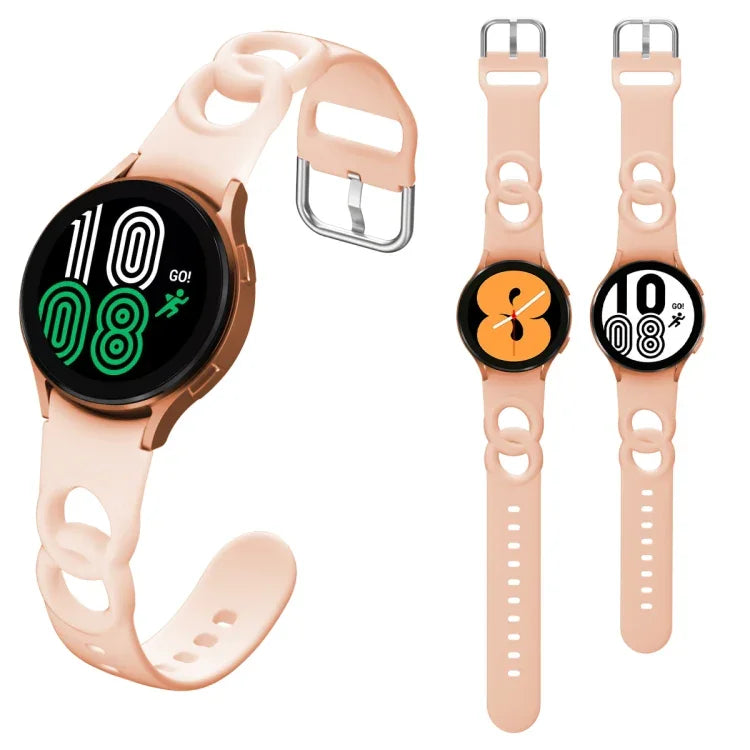Hollowed Double Loop Silicone Watch Band, For Samsung Galaxy Watch 5 40mm / 44mm