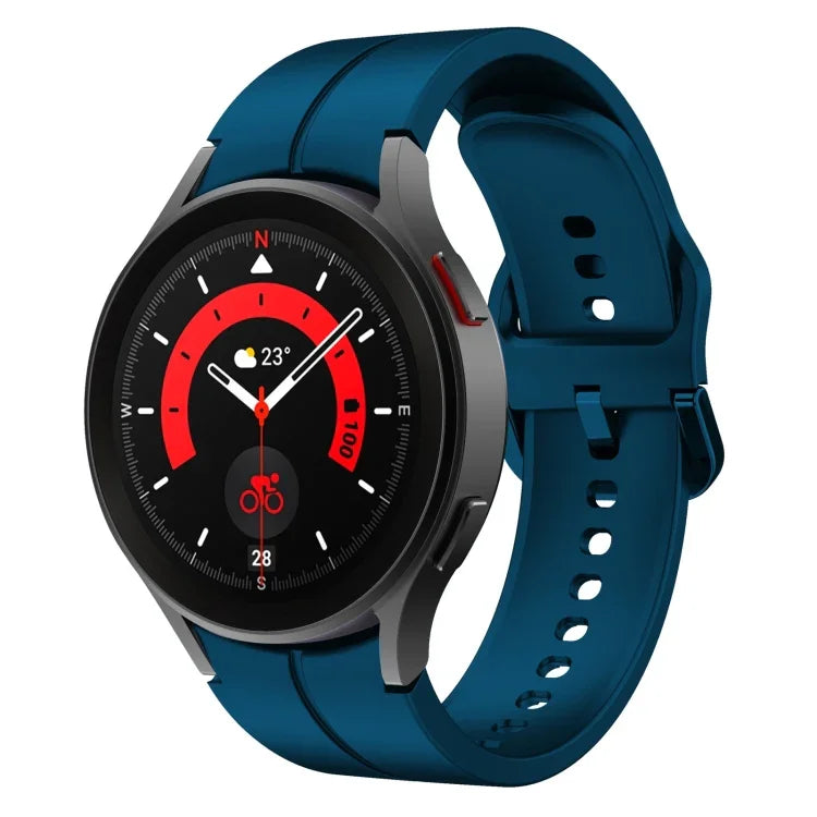 Colorful Buckle Silicone Watch Band, For Samsung Galaxy Watch 5 Pro 45mm