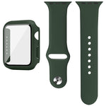 imak Silicone Watch Band PC Frame with Tempered Glass Film, For Apple Watch SE 2022 40mm