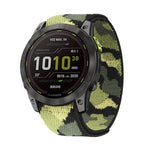 Hook And Loop Fastener Nylon Watch Band, For Garmin Fenix 7, For Garmin Fenix 7X