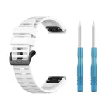 For Garmin Fenix 6 22mm Quick Release Official Texture Wrist Strap Watchband, with Plastic Button, with Metal Button