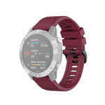 For Garmin Fenix 6 22mm Quick Release Official Texture Wrist Strap Watchband, with Plastic Button, with Metal Button