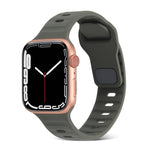 Sports Silicone Watch Band, For Apple Watch Ultra 49mm / Series 8&7 45mm / SE 2&6&SE&5&4 44mm / 3&2&1 42mm, For Apple Watch Series 8&7 41mm / SE 2&6&SE&5&4 40mm / 3&2&1 38mm