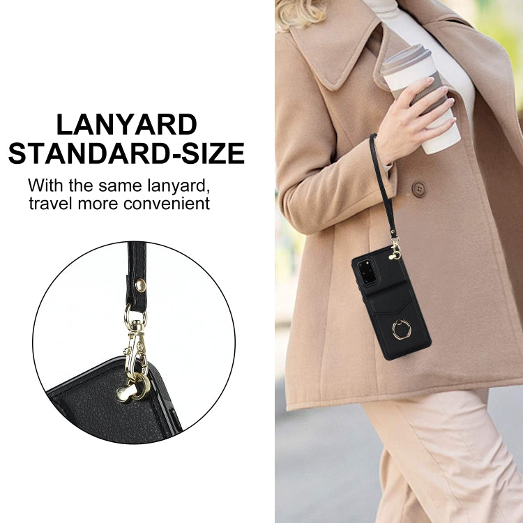 Ring Holder RFID Card Slot Phone Case, For Samsung Galaxy S20+