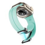 Solid Color Silicone Watch Band, For Apple Watch Ultra 49mm / Series 8&7 45mm / SE 2&6&SE&5&4 44mm, For Apple Watch Series 8&7 41mm / SE 2&6&SE&5&4 40mm / 3&2&1 38mm