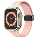 Solid Color Silicone Watch Band, For Apple Watch Ultra 49mm / Series 8&7 45mm / SE 2&6&SE&5&4 44mm, For Apple Watch Series 8&7 41mm / SE 2&6&SE&5&4 40mm / 3&2&1 38mm