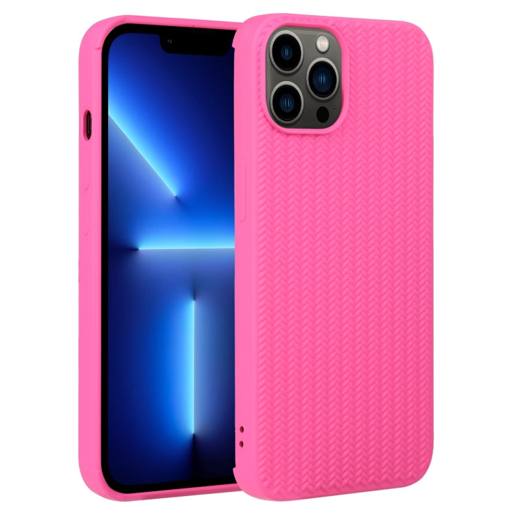 Weave Texture Silicone Phone Case, For iPhone 13 Pro, For iPhone 13 Pro Max, For iPhone 12, For iPhone 12 Pro, For iPhone 12 Pro Max