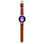 Grooved Genuine Leather Watch Band, For Samsung Galaxy Watch5 40mm / 44mm