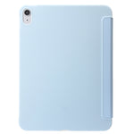 Three-folding Holder Honeycomb Silicone + PU Smart Leather Tablet Case, For iPad 10th Gen 10.9 2022
