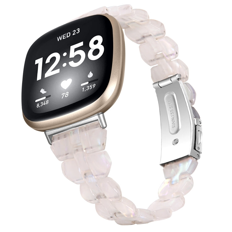Universal Rhombus Resin Watch Band, For Fitbit Versa 3 / Sense, For Fitbit Versa 4 / Sense 2