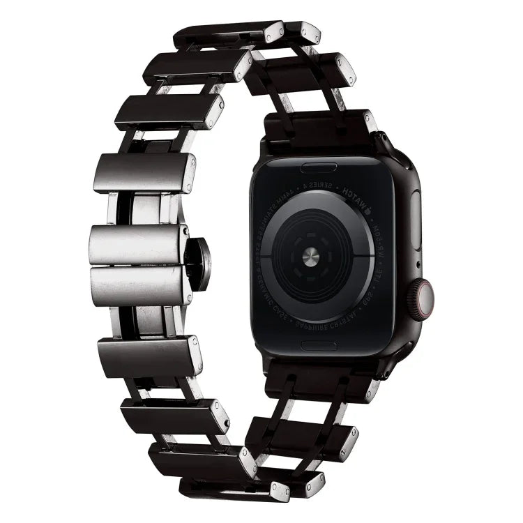Hollow Stainless Steel Watch Band, For Apple Watch Ultra 49mm / Series 8&7 45mm, For Apple Watch Series 8&7 41mm / SE 2&6&SE&5&4 40mm