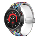 Magnetic Printed Silicone Watch Band, For Samsung Galaxy Watch5