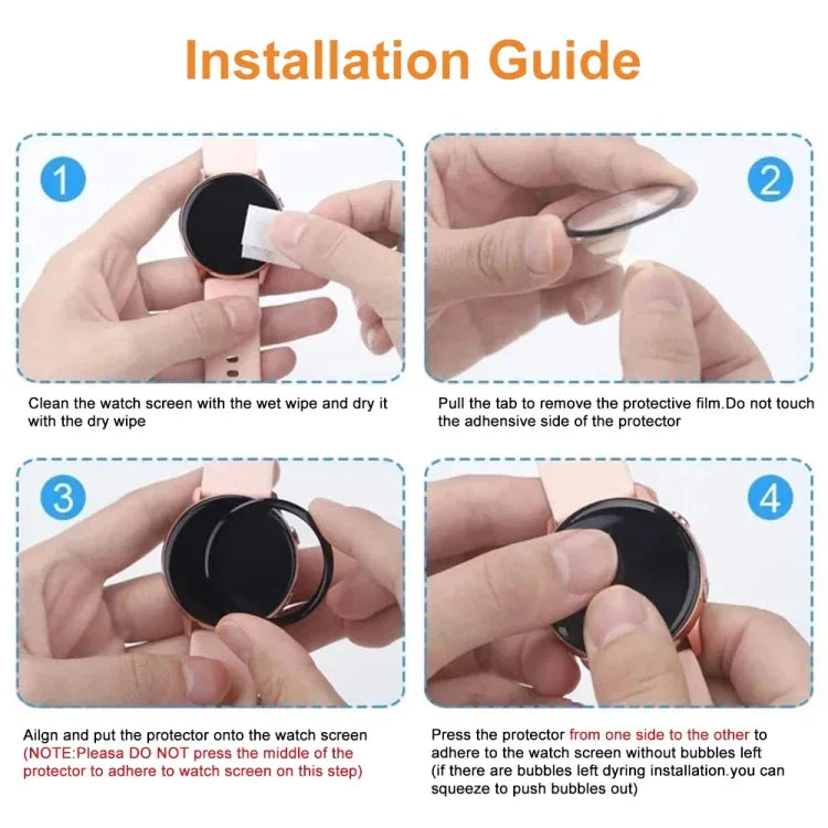 3D Surface Composite Soft Watch Film, For Amazfit GTS 2E, For Fitbit Charge 5, For Garmin Fenix 7S, For Keep Band B2, For OPPO Watch Free, For OPPO Watch SE, For Realme Watch 2, For Realme Watch T1, For Realme Watch, For Google Pixel Watch             ...