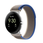 Loop Silver Connector Nylon Watch Band, For Google Pixel Watch 4 / 3 / 2 / 1 41mm