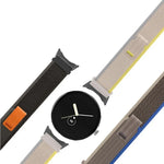 Loop Black Connector Nylon Watch Band, For Google Pixel Watch 4 / 3 / 2 / 1 41mm