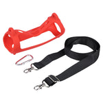 Bluetooth Speaker Portable Silicone Case with Shoulder Strap, Blue, Black, Red